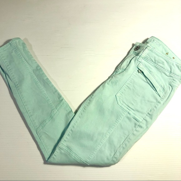 AE American Eagle Mint Green Jeggings Super Stretch 2 - Picture 11 of 14